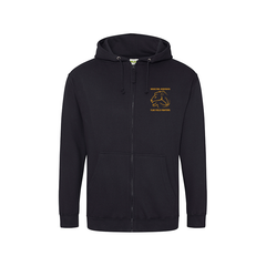 Zipper Hoody Flax Field Fighters Klein Logo