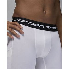Jordan - Sport 3/4 Dri-Fit Compressiebroek wit