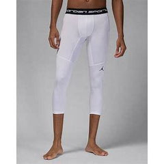 Jordan - Sport 3/4 Dri-Fit Compressiebroek wit