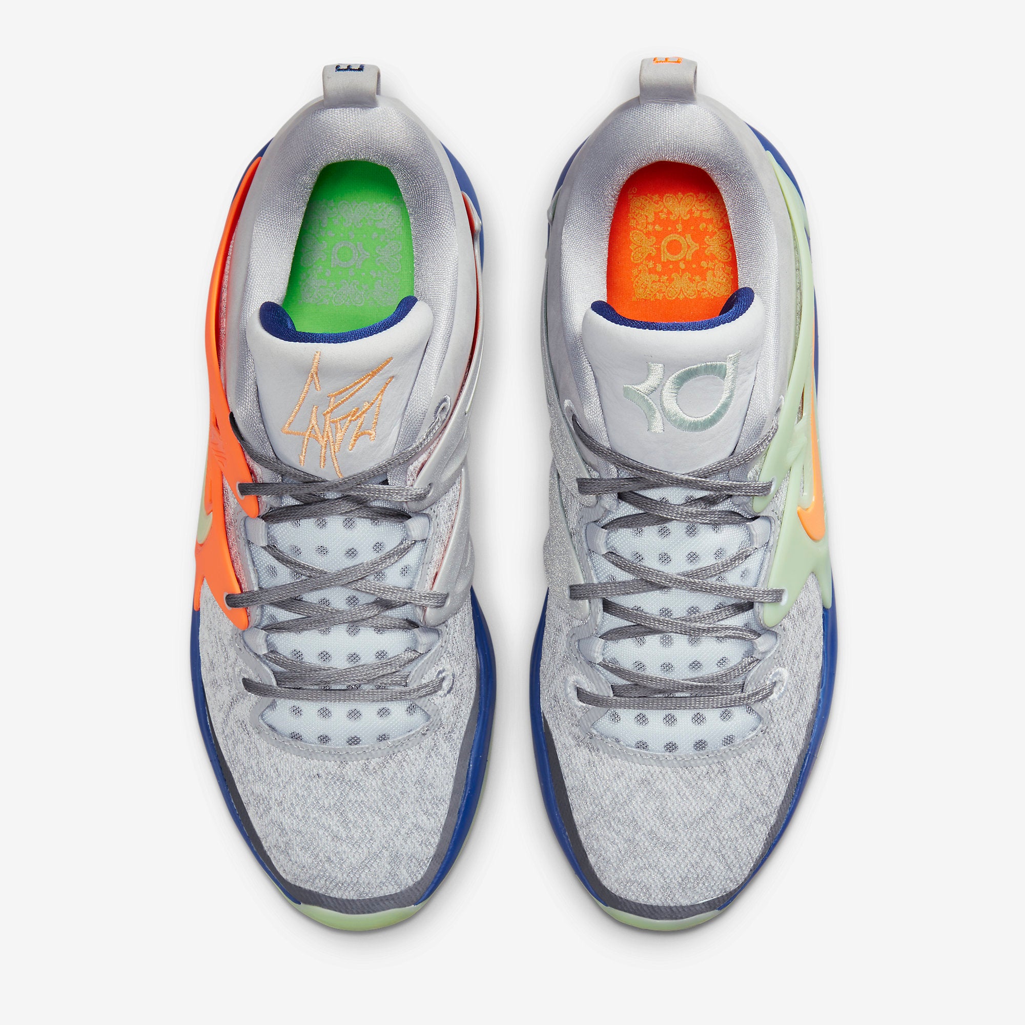 Nike Kevin Durant KD15 basketbalschoenen grijs/blauw