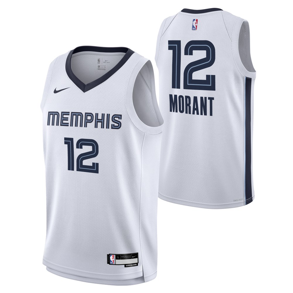 Nike Swingman Memphis Grizzlies Jersey Morant Wit