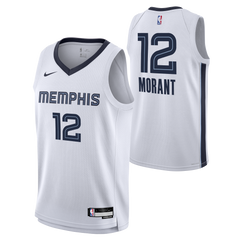 Nike Swingman Memphis Grizzlies Jersey Morant Wit