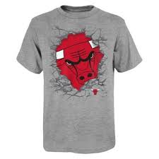 NBA Chicago Bulls - Kids - T-Shirt Grijs