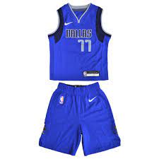 Nike Shirt & Jersey Dallas Mavericks Doncic Kids Blauw