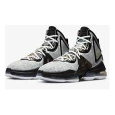 Nike Lebron xix basketbalschoenen grijs zwart