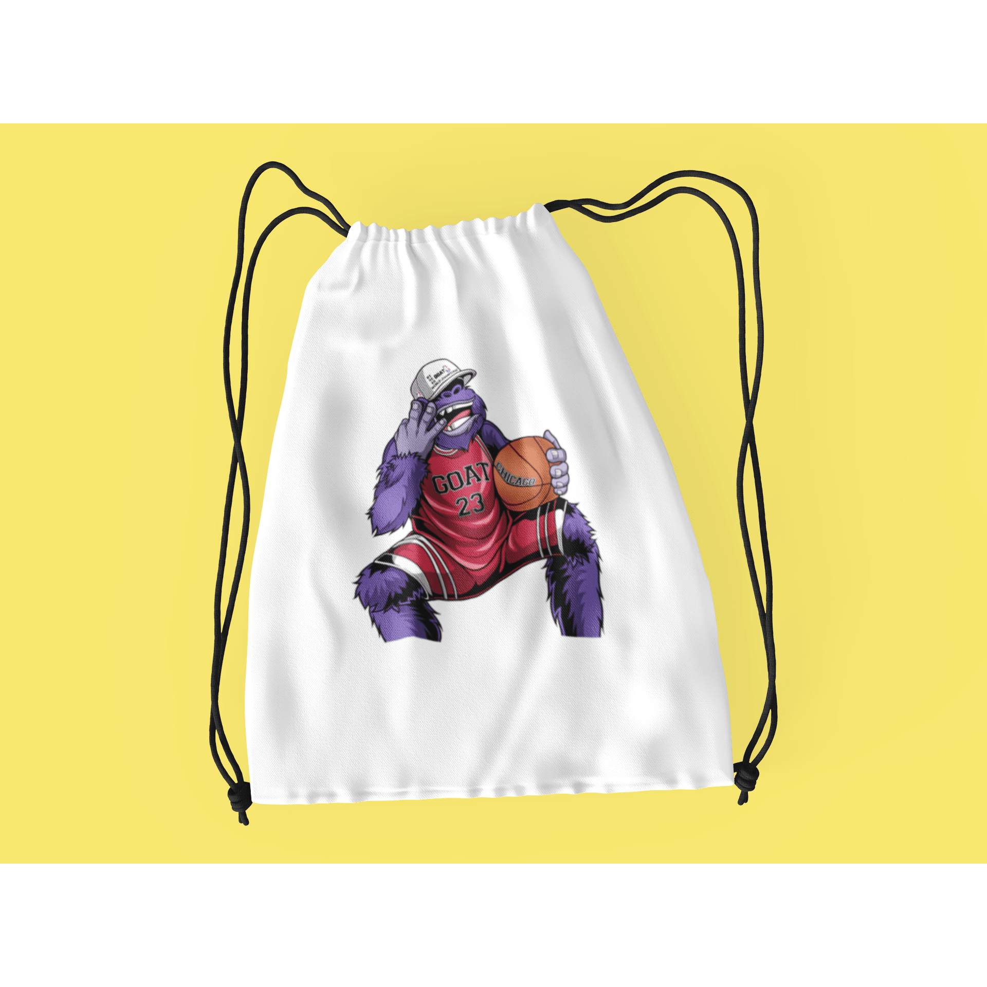 Rainbow Gorilla ´The GOAT´ Rugzak met koord - Rainbow Gorilla Store