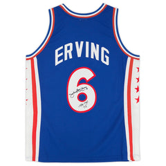 Nba Julius Erving Royal Philadelphia gesigneerde shirt