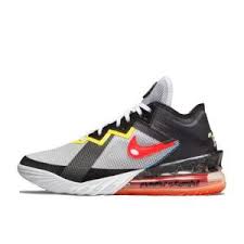 Nike Lebron Low XVIII basketbalschoenen wit/zwart/rood