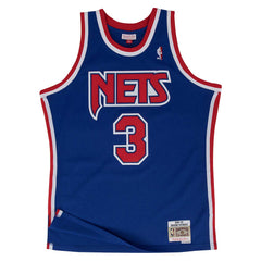 Mitchell & Ness Swingman Jersey Drazen Petrovic New Jersey Nets Blauw/Oranje