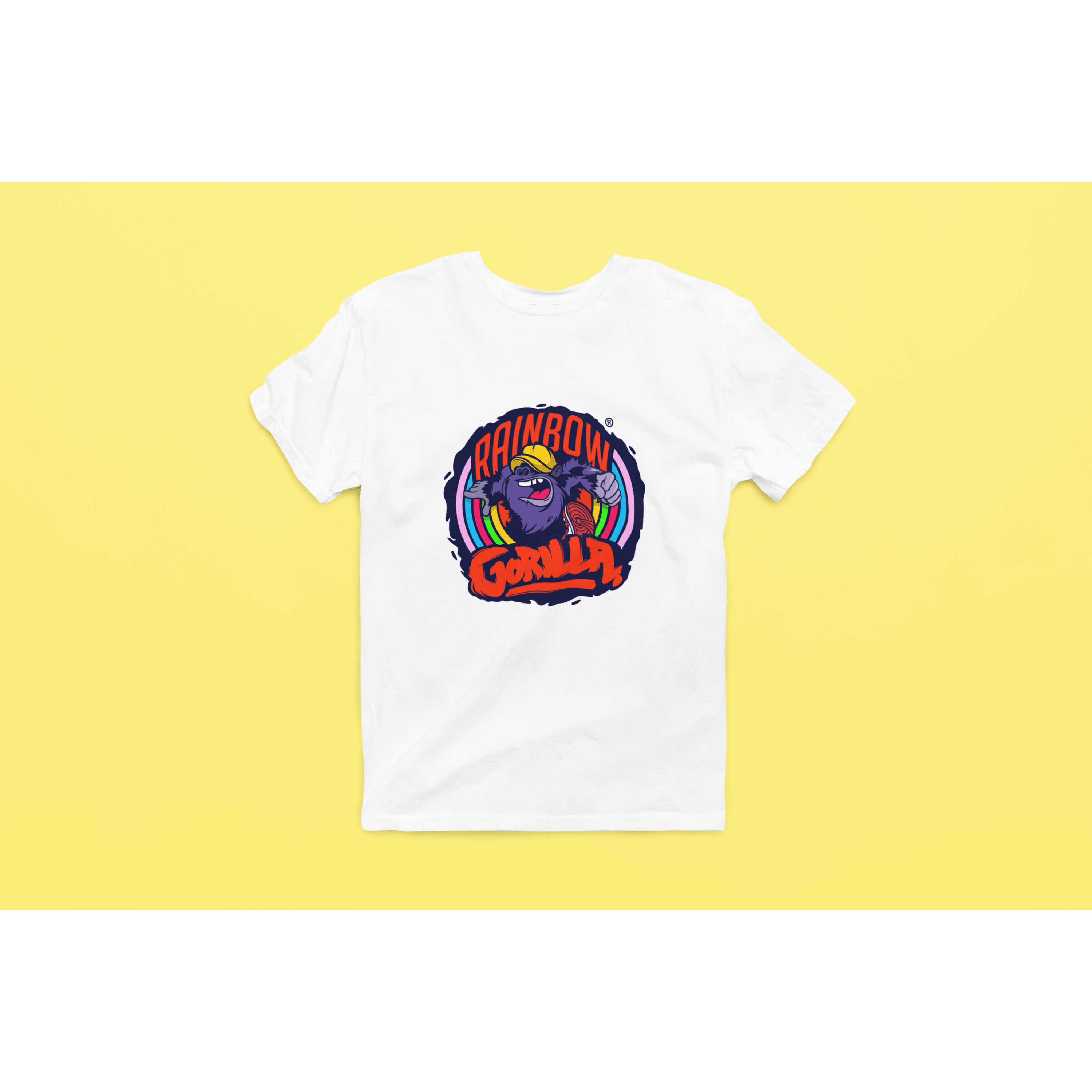 Rainbow Gorilla ´Orgineel Logo´ Heren T-shirt - Rainbow Gorilla Store