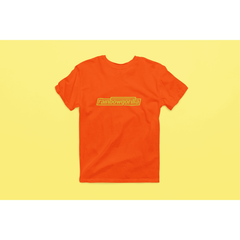 Rainbow Gorilla ´RG Tekst Goud´ Heren T-shirt - Rainbow Gorilla Store