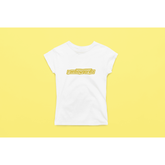 Rainbow Gorilla ´RG Tekst Goud´ Dames T-shirt - Rainbow Gorilla Store