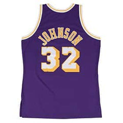 Mitchell&Ness - Magic Johnson LA Lakers 84-85 Shirt Paars Kids