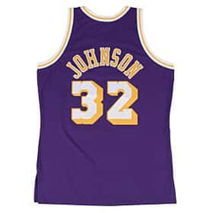 Mitchell & Ness - Magic Johnson LA Lakers 84-85 Shirt Paars Kids