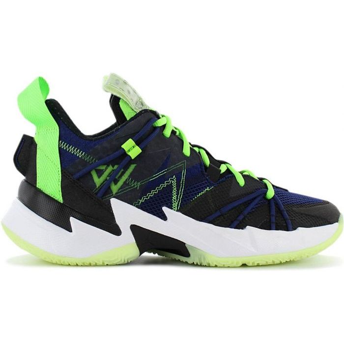 Jordan Westbrook Why Not Zero .3  basketbalschoenen Donkerblauw/neon groen