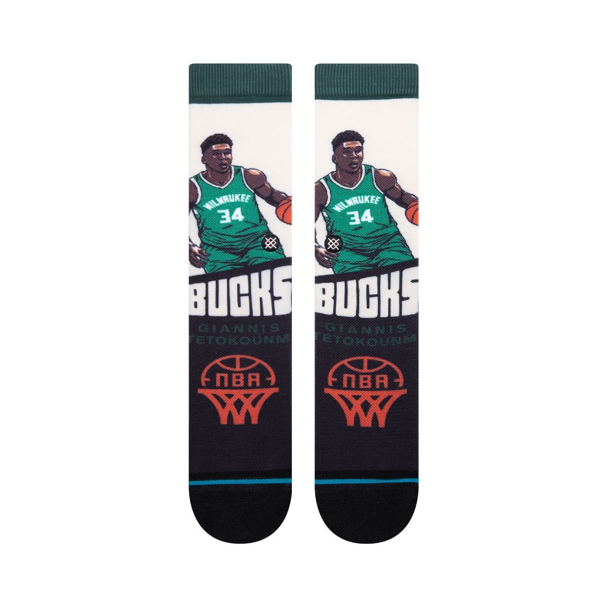 NBA Stance Socks Bucks 'Giannis'