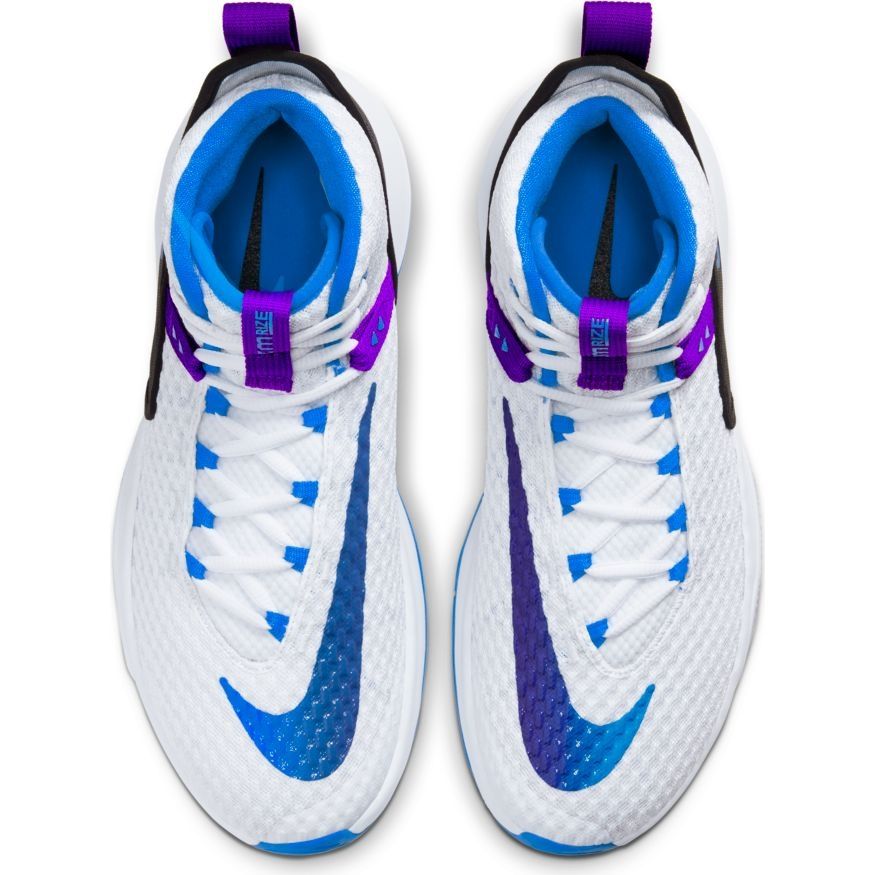 SALE - Nike Zoom Rize Team basketbalschoenen wit/blauw/paars