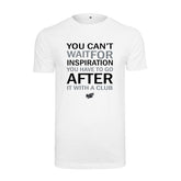 Slamdunkz - You Can't Wait for Inspiration T-Shirt wit