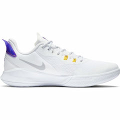 SALE - Nike Mamba Fury basketbalschoenen wit/geel/paars