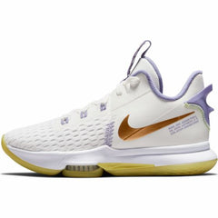 Nike Lebron 5 'Lakers' basketbalschoen wit/goud