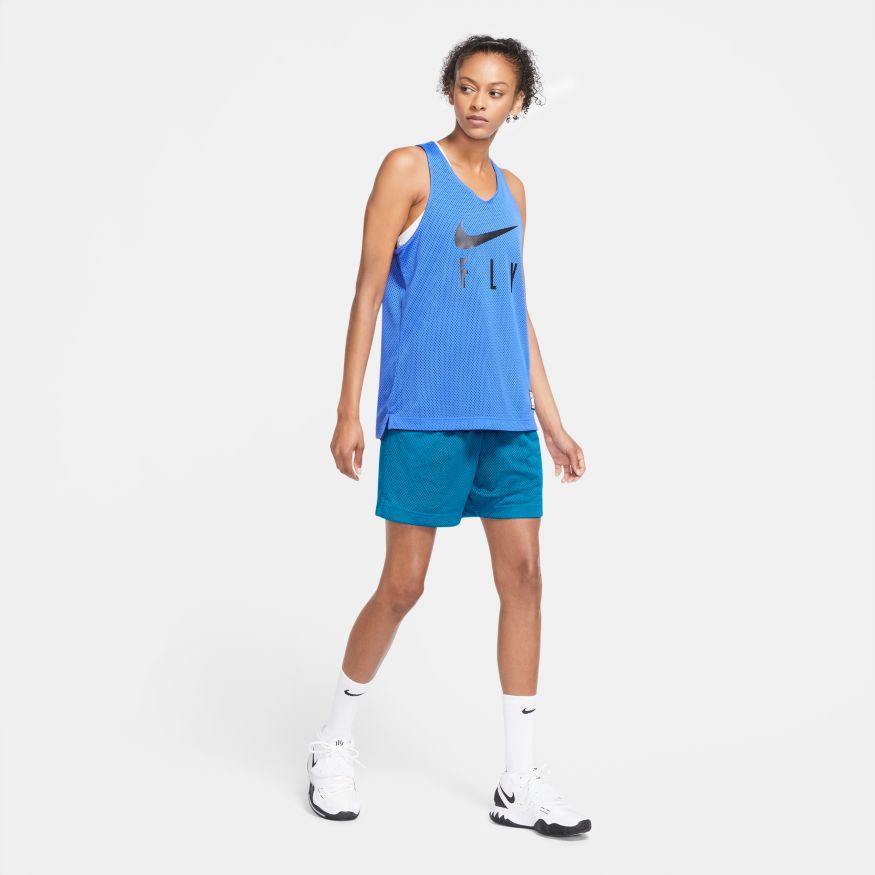 Nike Swoosh Fly Dames Shorts Blue