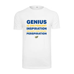 Slamdunkz -Genius is Just One Percent T-Shirt Wit