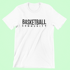 Basketball Community Tekst T-Shirt Wit