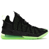 SALE - Nike Lebron 18 basketbalschoenen zwart/groen