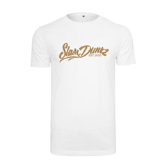 Slamdunkz - Gold logo burgundy shirt zwart/rood/wit