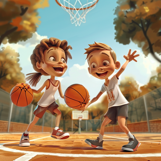 Lekker basketballen met je vrienden