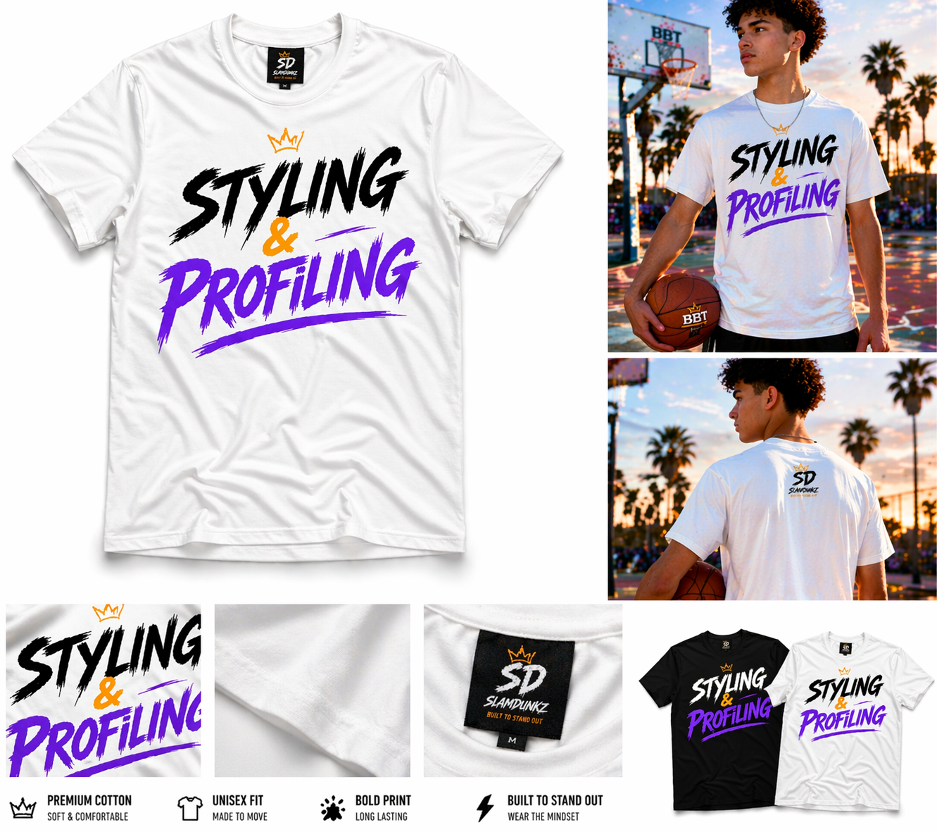 Slamdunkz - Styling & Profiling T-Shirt