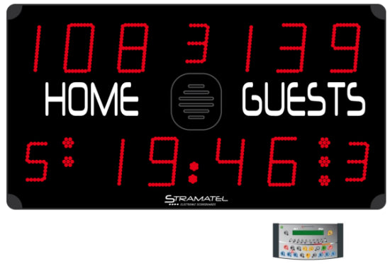 Scorebord sporthal professioneel | LED multisport scorebord
