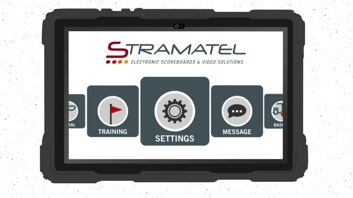 Stramatel Sportab Touchscreen Console – Scorebord Bediening
