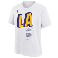 Nike Essential Block NBA Los Angeles Lakers - Kids - T-Shirt - Wit