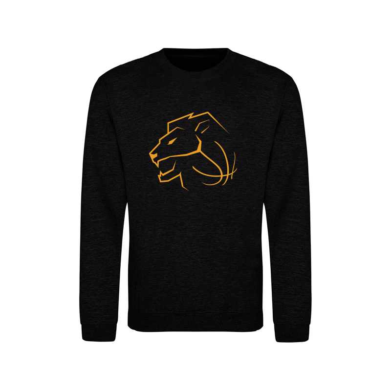 Sweater Flax Field Fighters Klein Logo Zwart