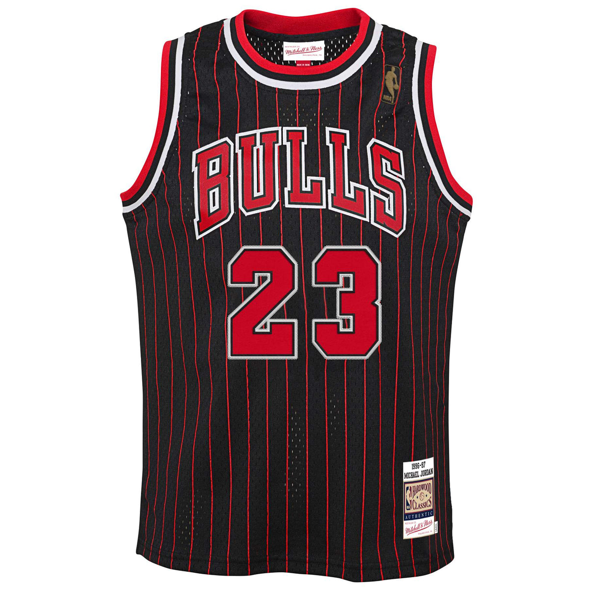 Mitchell&Ness - Michael Jordan Chicago Bulls Jersey Zwart/Rood