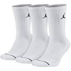 Nike crew sokken (3 pack) Wit