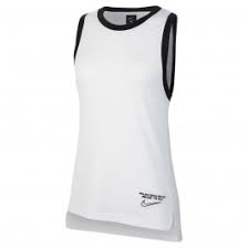 Nike Sleeveless Top wit zwart