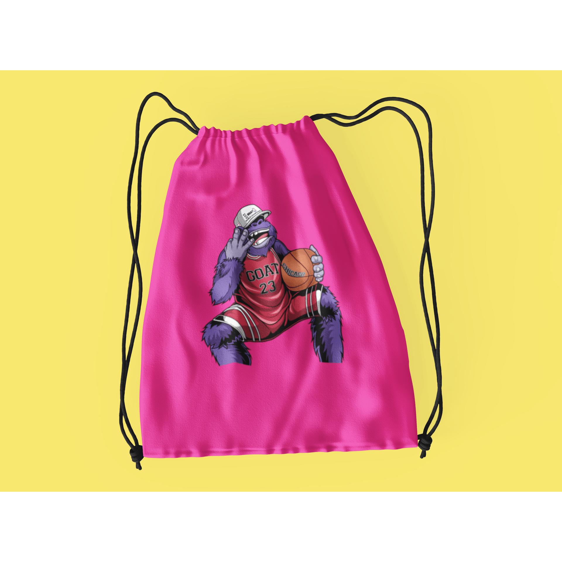 Rainbow Gorilla ´The GOAT´ Rugzak met koord - Rainbow Gorilla Store