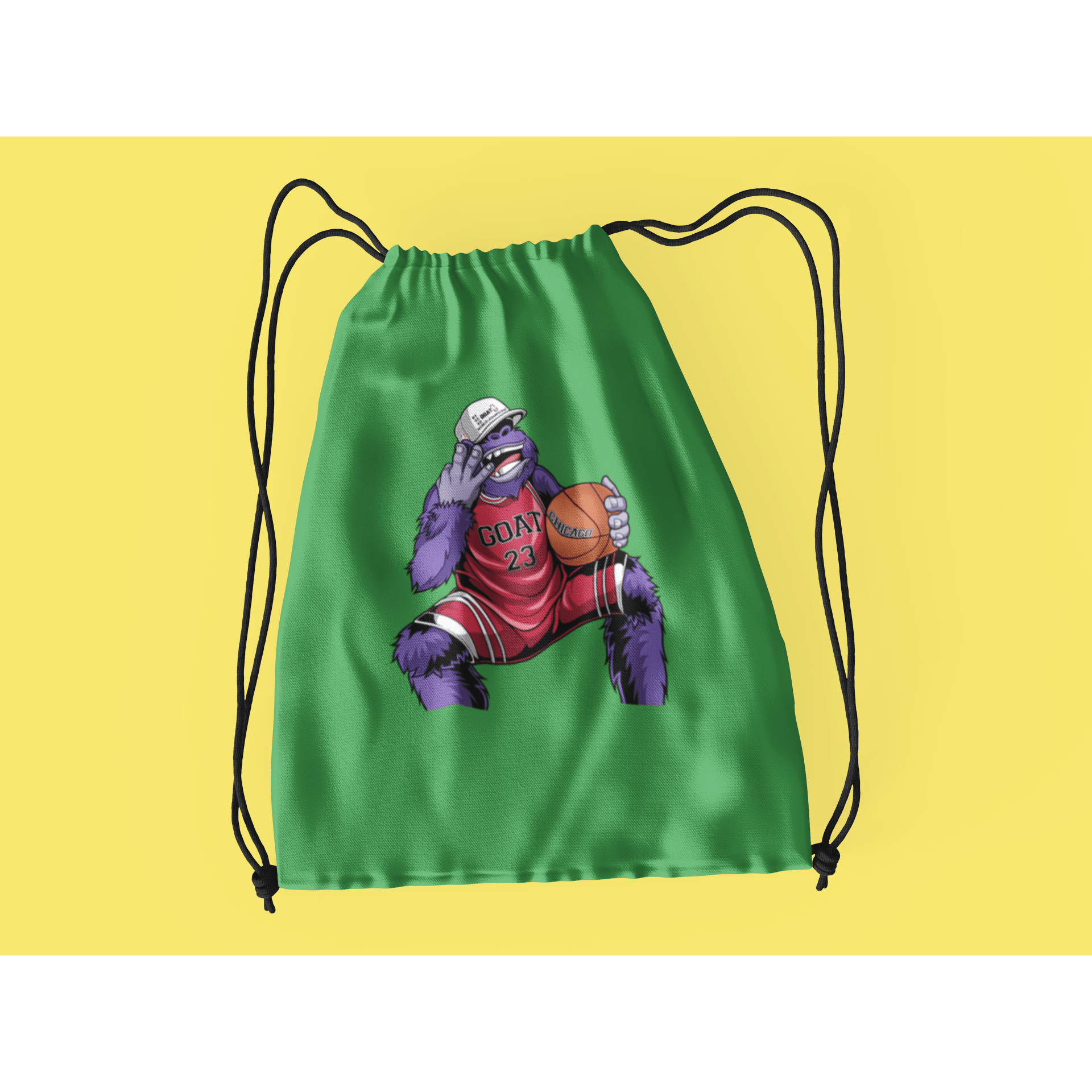Rainbow Gorilla ´The GOAT´ Rugzak met koord - Rainbow Gorilla Store