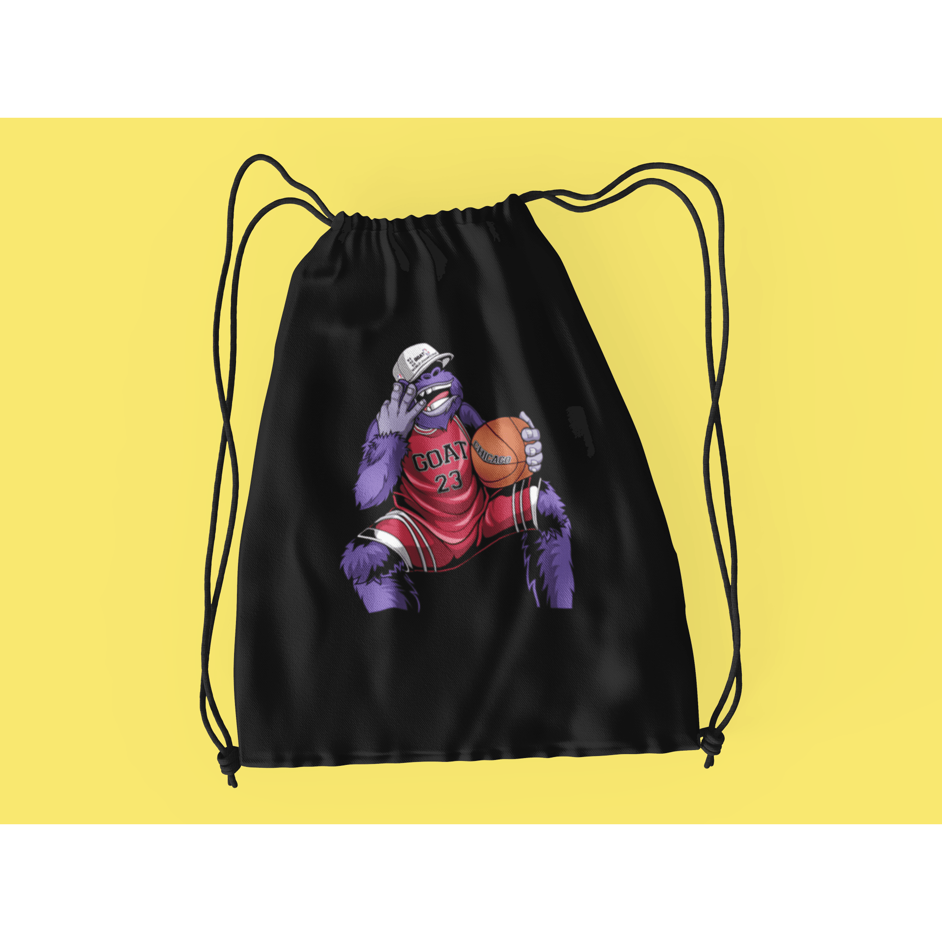 Rainbow Gorilla ´The GOAT´ Rugzak met koord - Rainbow Gorilla Store