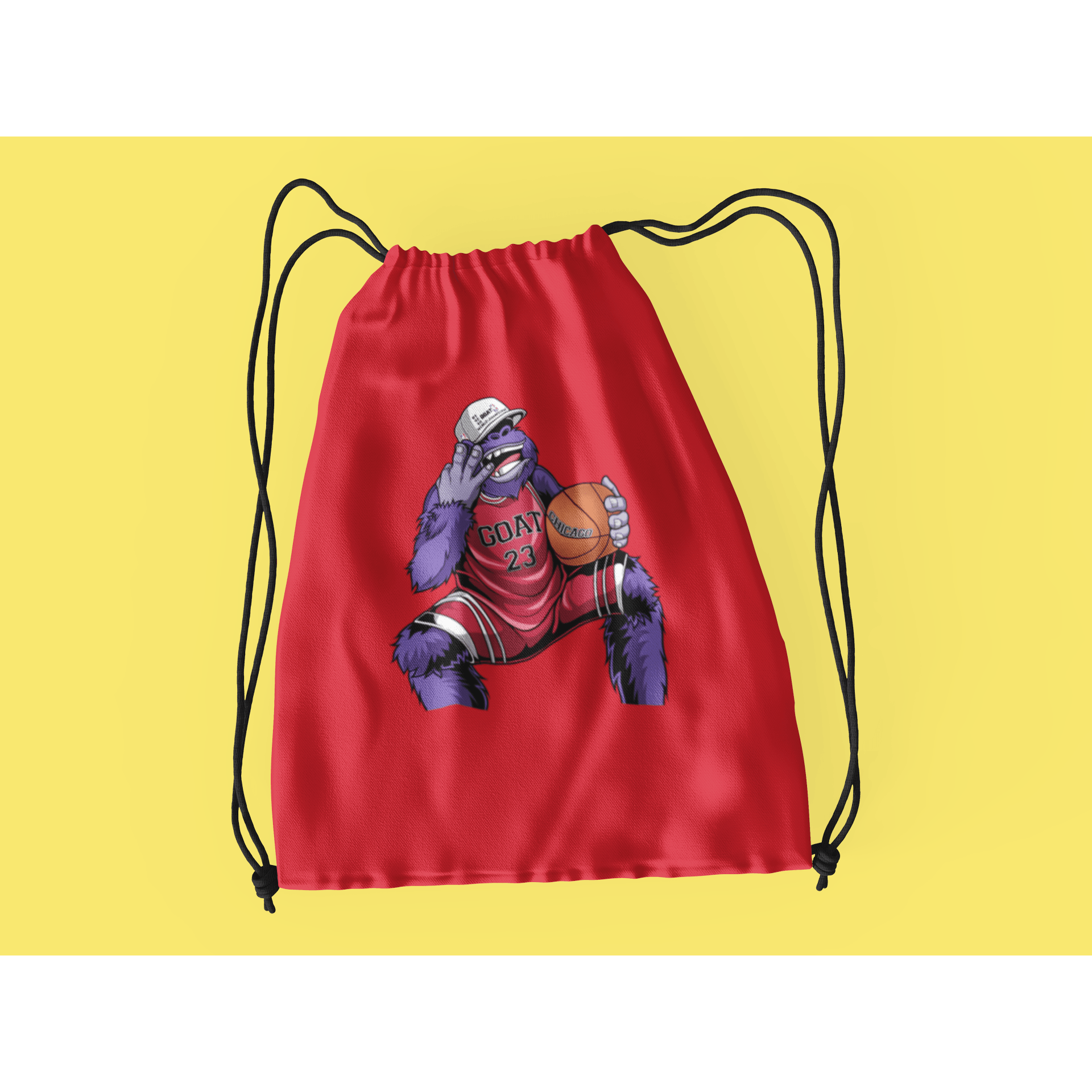 Rainbow Gorilla ´The GOAT´ Rugzak met koord - Rainbow Gorilla Store