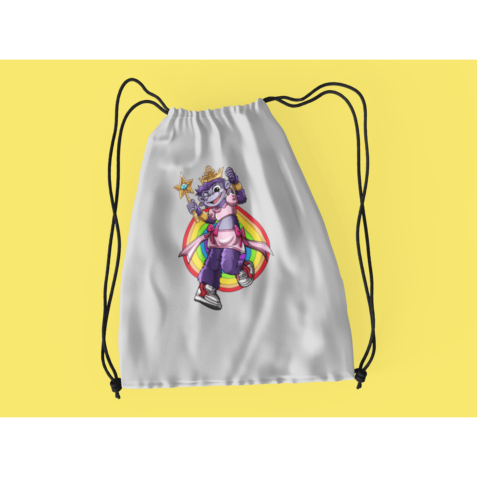 Rainbow Gorilla ´Princess Hope´ Rugzak met koord - Rainbow Gorilla Store