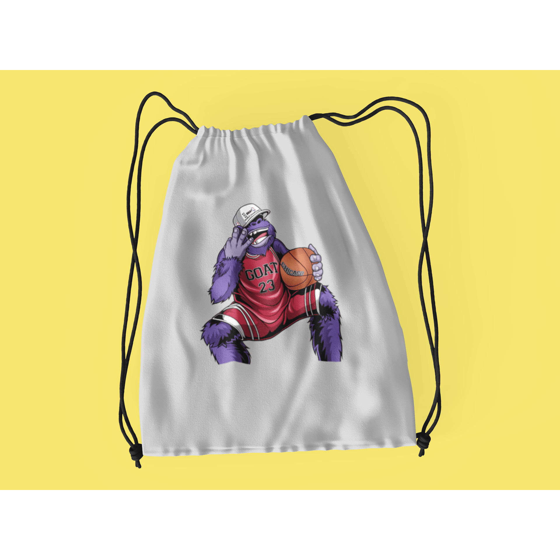 Rainbow Gorilla ´The GOAT´ Rugzak met koord - Rainbow Gorilla Store
