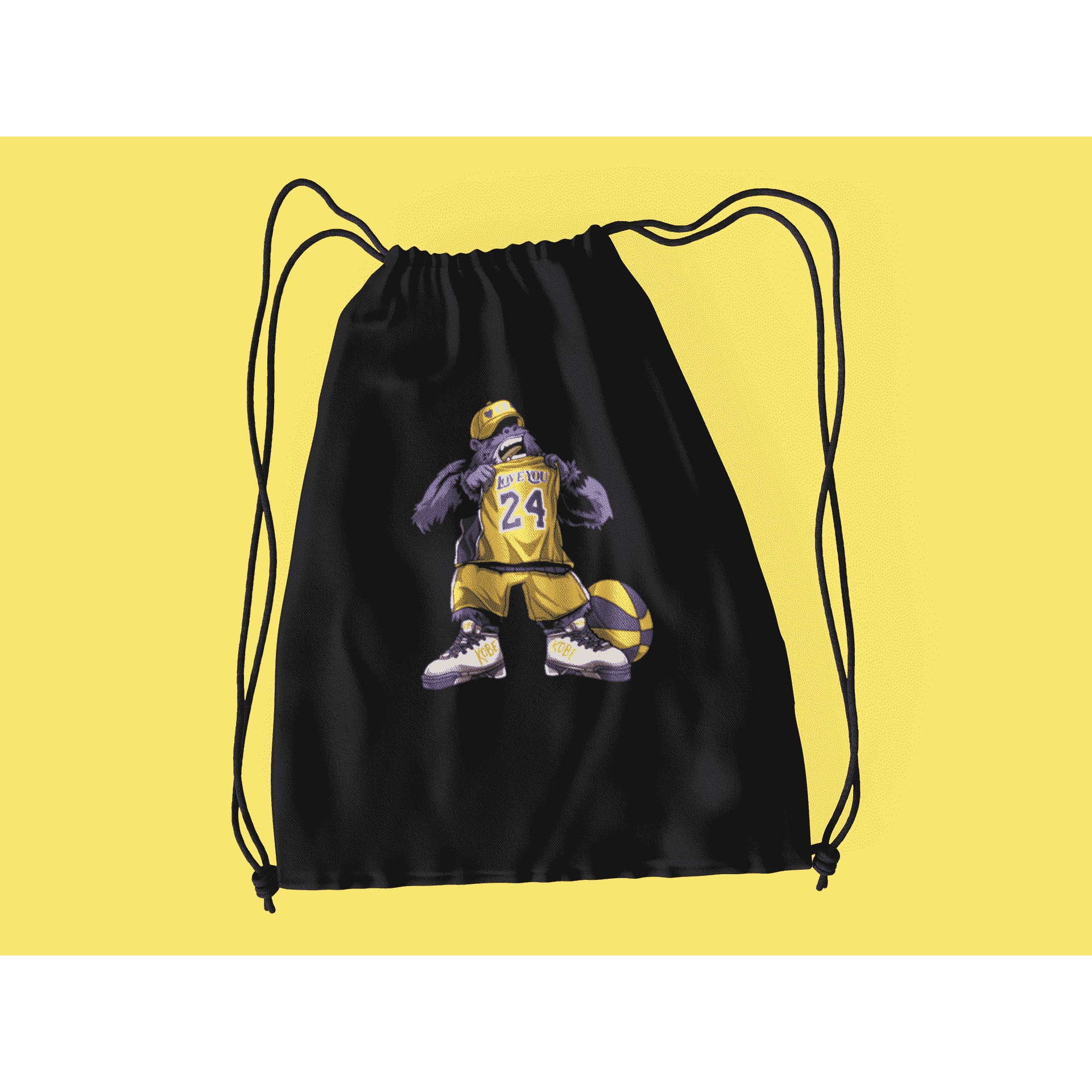 Rainbow Gorilla ´Love You 24´ Rugzak met koord - Rainbow Gorilla Store