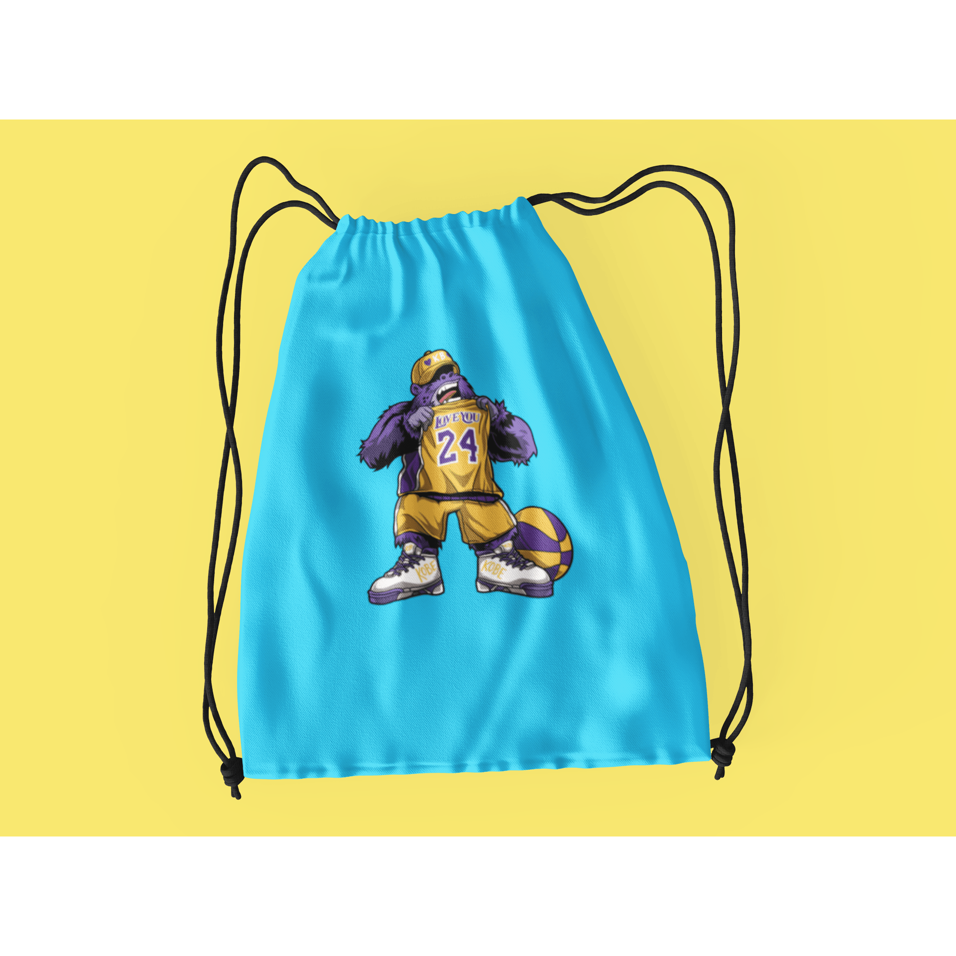 Rainbow Gorilla ´Love You 24´ Rugzak met koord - Rainbow Gorilla Store