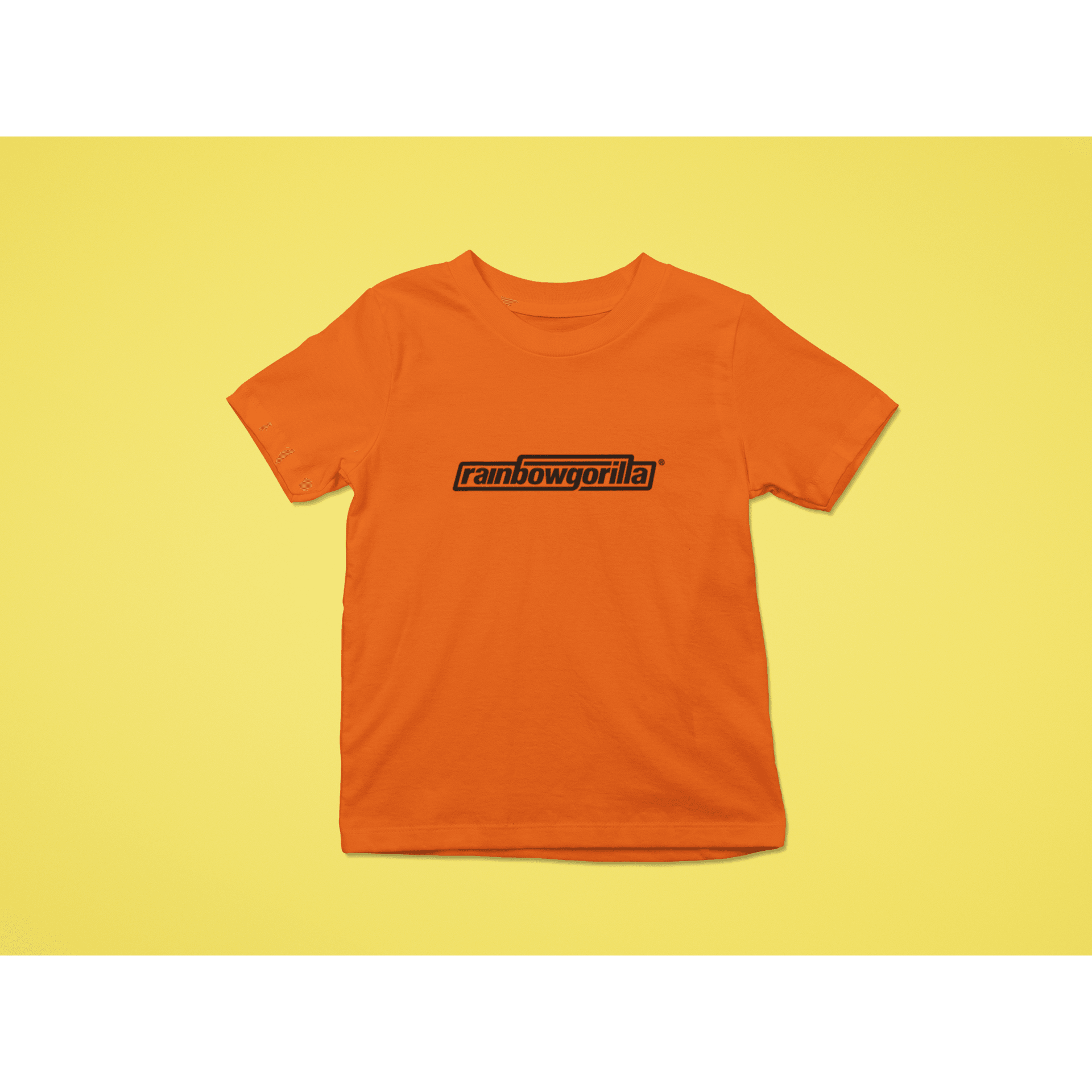 Rainbow Gorilla ´RG Tekst Zwart´ T-shirt Kids - Rainbow Gorilla Store