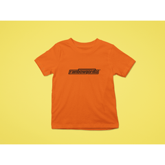 Rainbow Gorilla ´RG Tekst Zwart´ T-shirt Kids - Rainbow Gorilla Store