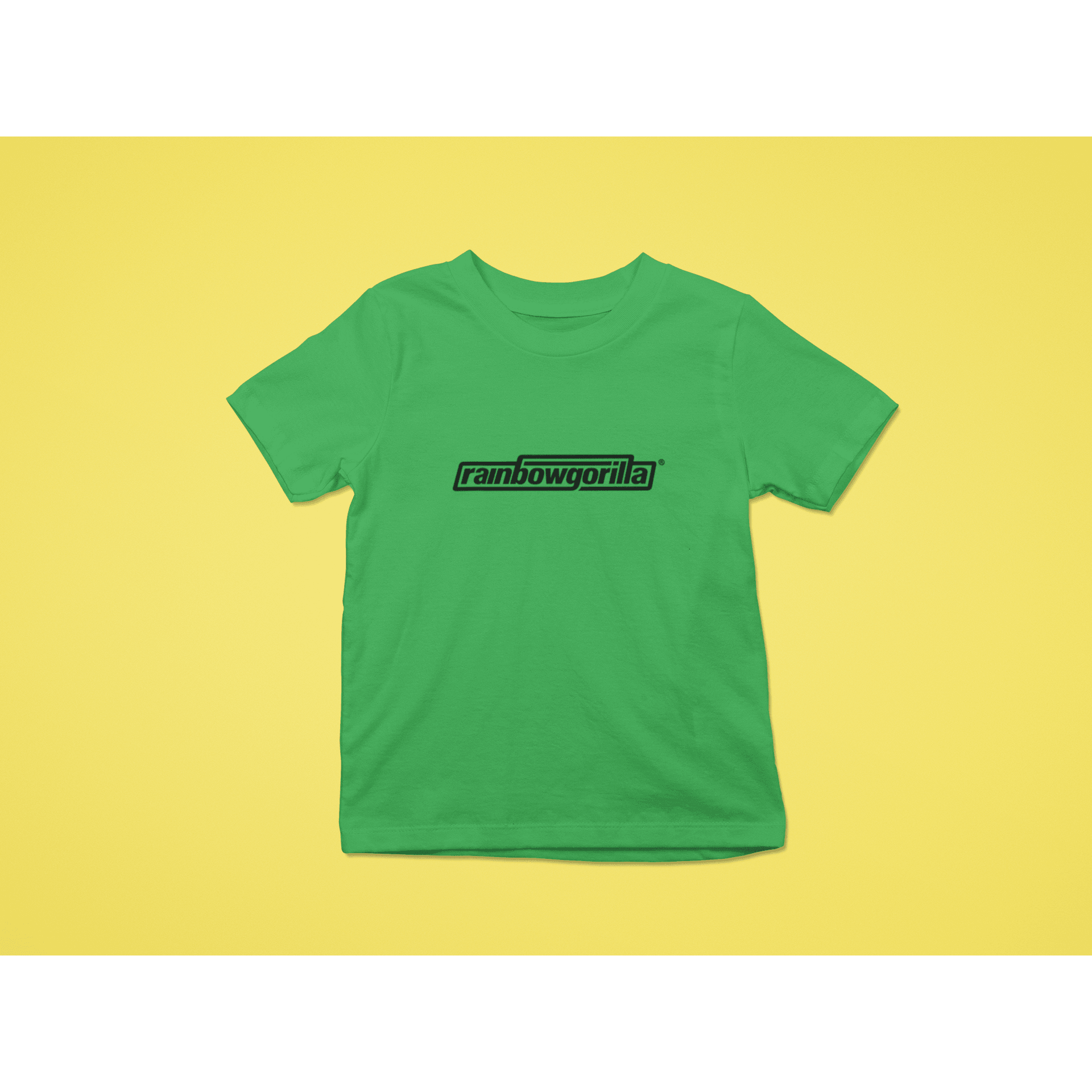 Rainbow Gorilla ´RG Tekst Zwart´ T-shirt Kids - Rainbow Gorilla Store