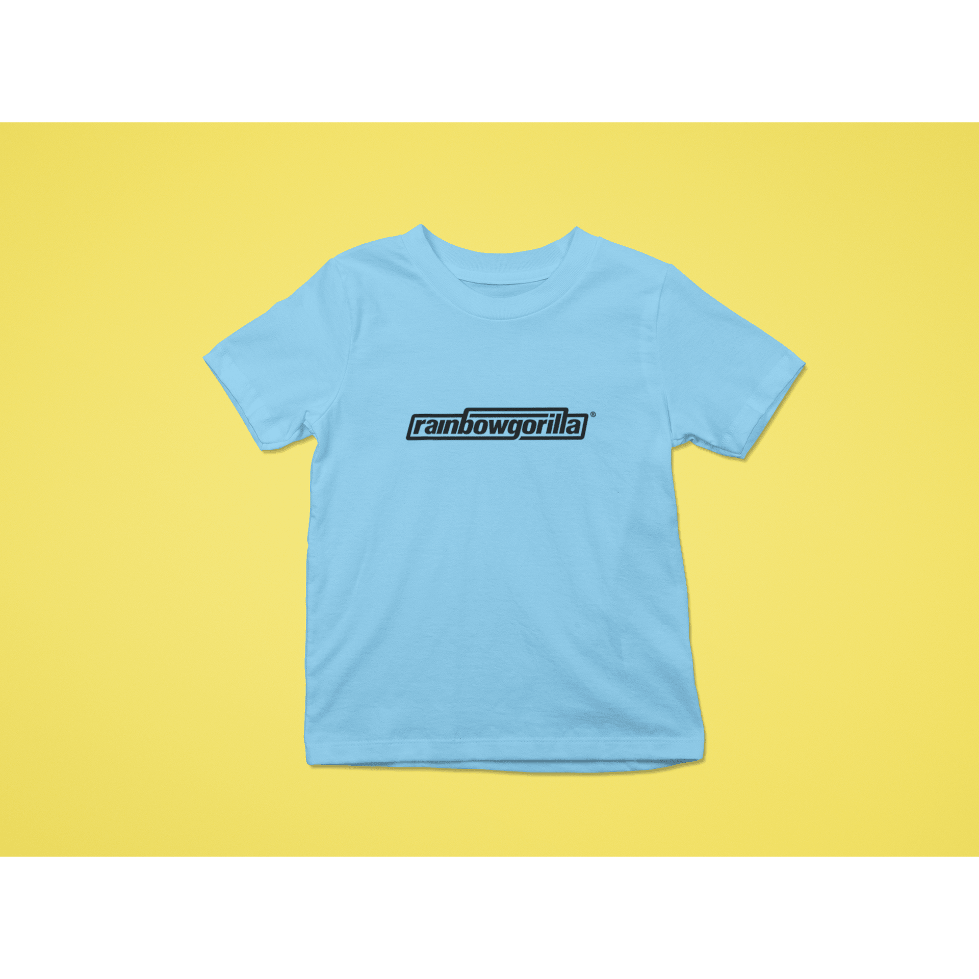 Rainbow Gorilla ´RG Tekst Zwart´ T-shirt Kids - Rainbow Gorilla Store
